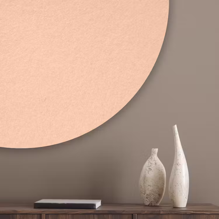Apricot - Blush - Nude Akoestische PET Vilt - Rond klein 838 -sfeer5_closeup