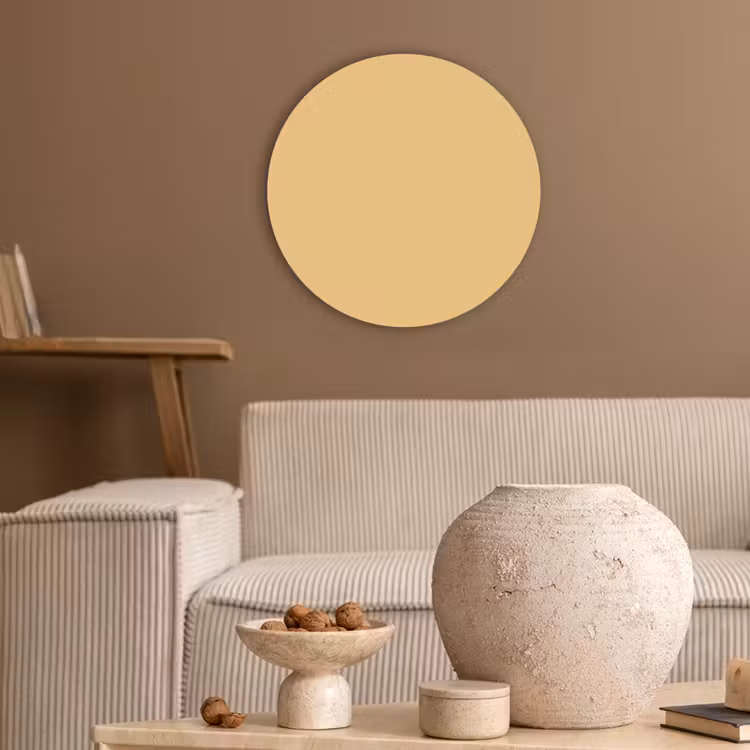 Apricot - Ice - Oranje Akoestische PET Vilt - Rond klein 838 -sfeer1