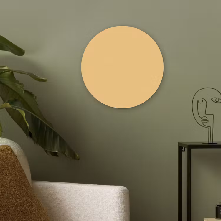 Apricot - Ice - Oranje Akoestische PET Vilt - Rond klein 838 -sfeer2