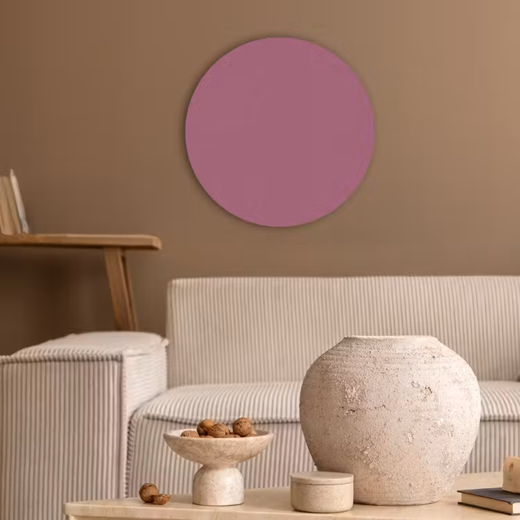 Berry - Roze -Pink Akoestische PET Vilt - Rond klein 838 -sfeer1