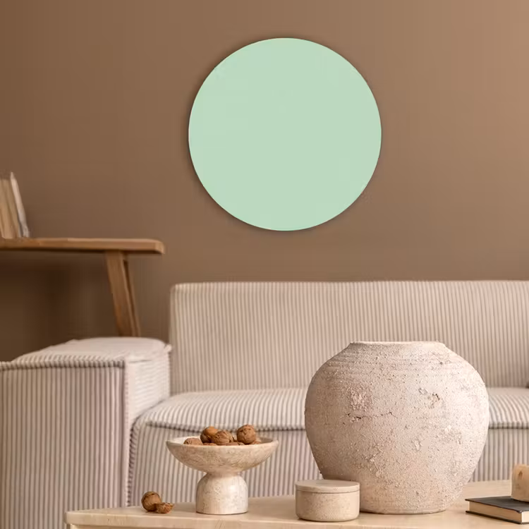 Pale - Mint - Groen Akoestische PET Vilt - Rond klein 838 -sfeer1