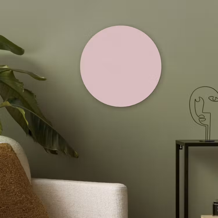 Blush - Pink - Roze Akoestische PET Vilt - Rond klein 838 -sfeer2