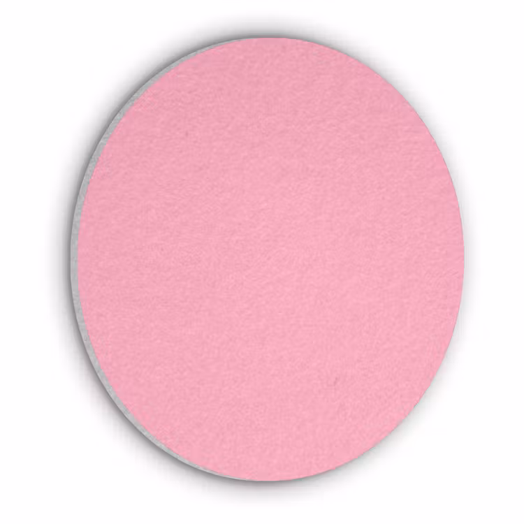Bubblegum - Pink - Roze Akoestische PET Vilt - Rond klein 838 -3d