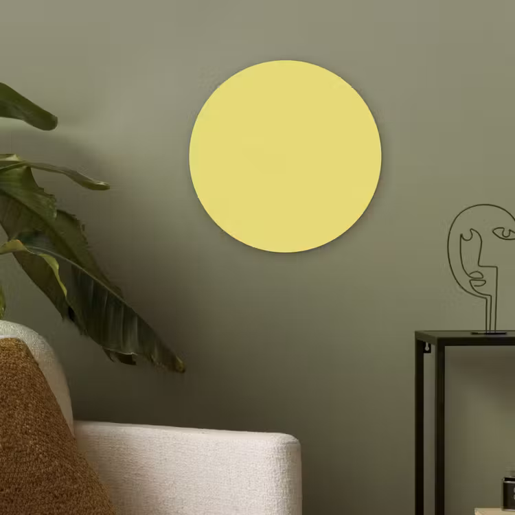 Buttery - Beige - Geel Akoestische PET Vilt - Rond klein 838 -sfeer2