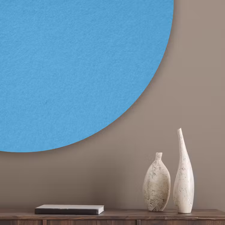 Cerulean - Breeze - Blauw Akoestische PET Vilt - Rond klein 838 -sfeer5_closeup