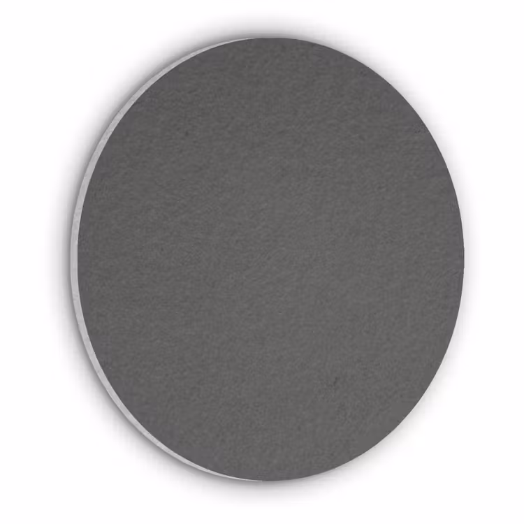 Charcoal - Grijs- Grey Akoestische PET Vilt - Rond klein 838 -3d