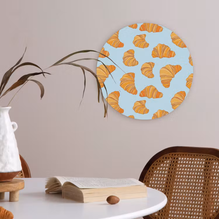 Croissant - Speels - Blauw Akoestische PET Vilt - Rond klein 838 -sfeer3