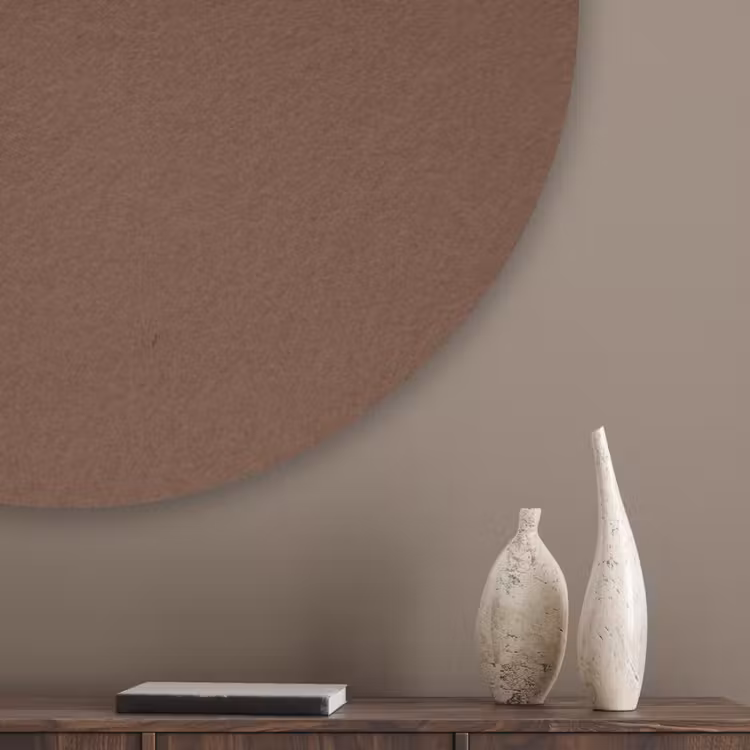 Deep - Clay - Brown - Bruin Akoestische PET Vilt - Rond klein 838 -sfeer5_closeup