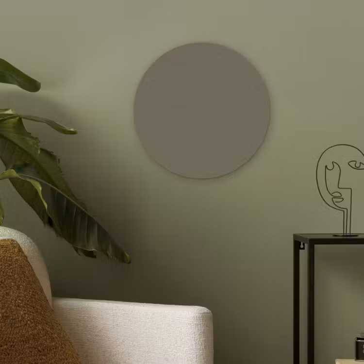 Deep - Khaki - Groen Akoestische PET Vilt - Rond klein 838 -sfeer2