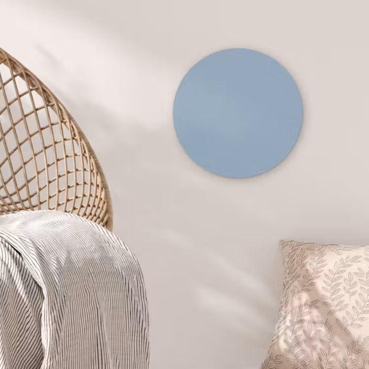 Dusty - Denim - Blauw Akoestische PET Vilt - Rond klein 838 -sfeer4