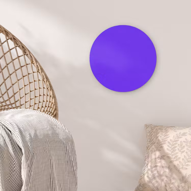 Electric - Indigo - Paars Akoestische PET Vilt - Rond klein 838 -sfeer4