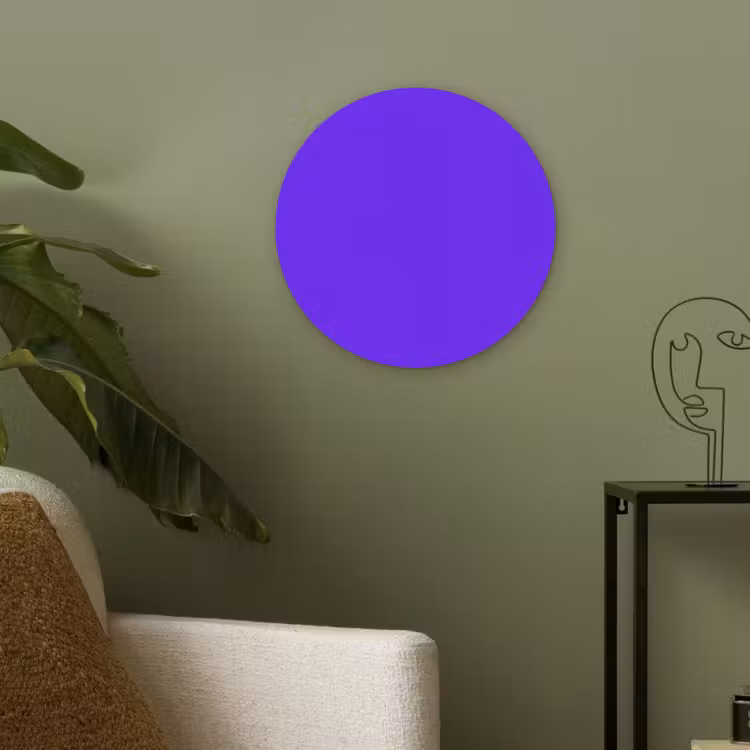 Electric - Indigo - Paars Akoestische PET Vilt - Rond klein 838 -sfeer2