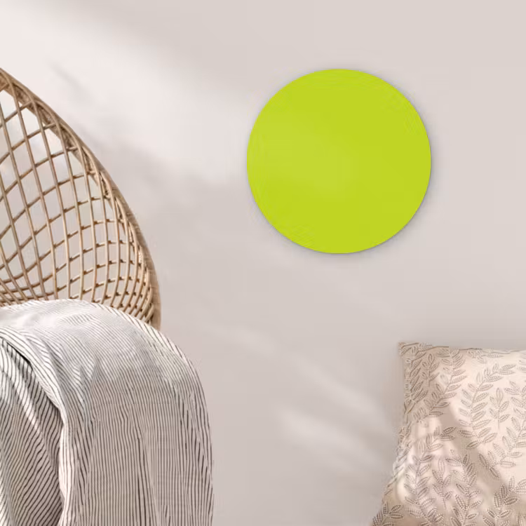 Electric - Lemon - Geel Akoestische PET Vilt - Rond klein 838 -sfeer4