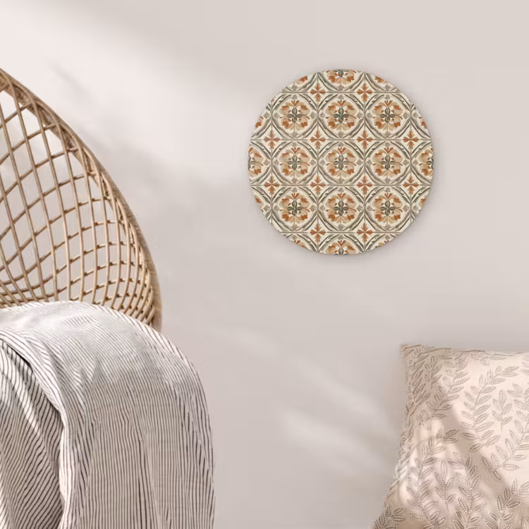 Elegant - Antiek - Kleurrijk Akoestische PET Vilt - Rond klein 838 -sfeer4