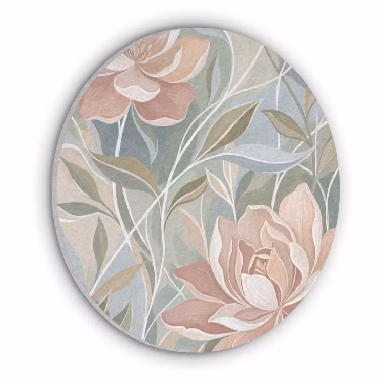 Elegant - Romantiek - Roze Akoestische PET Vilt - Rond klein -3d