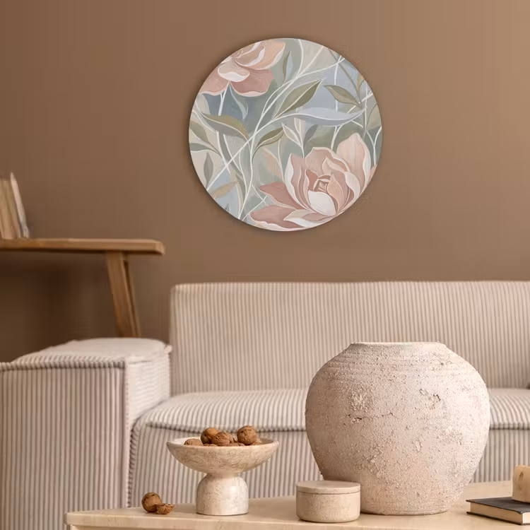 Elegant - Romantiek - Roze Akoestische PET Vilt - Rond klein -sfeer1