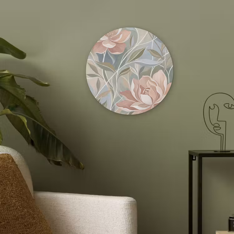 Elegant - Romantiek - Roze Akoestische PET Vilt - Rond klein -sfeer2