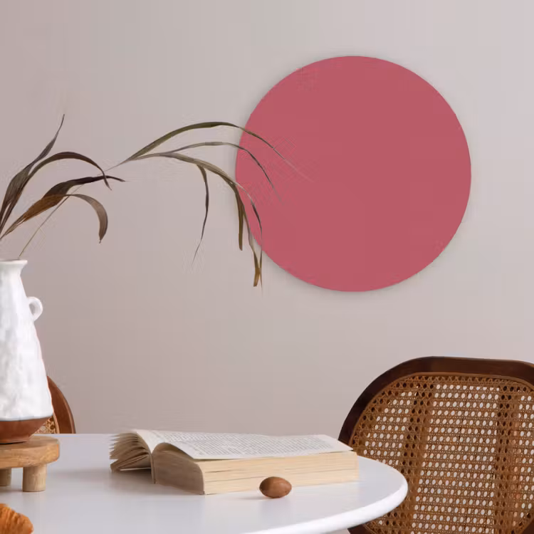 Bold - Berry - Rood Akoestische PET Vilt - Rond klein 838 -sfeer3