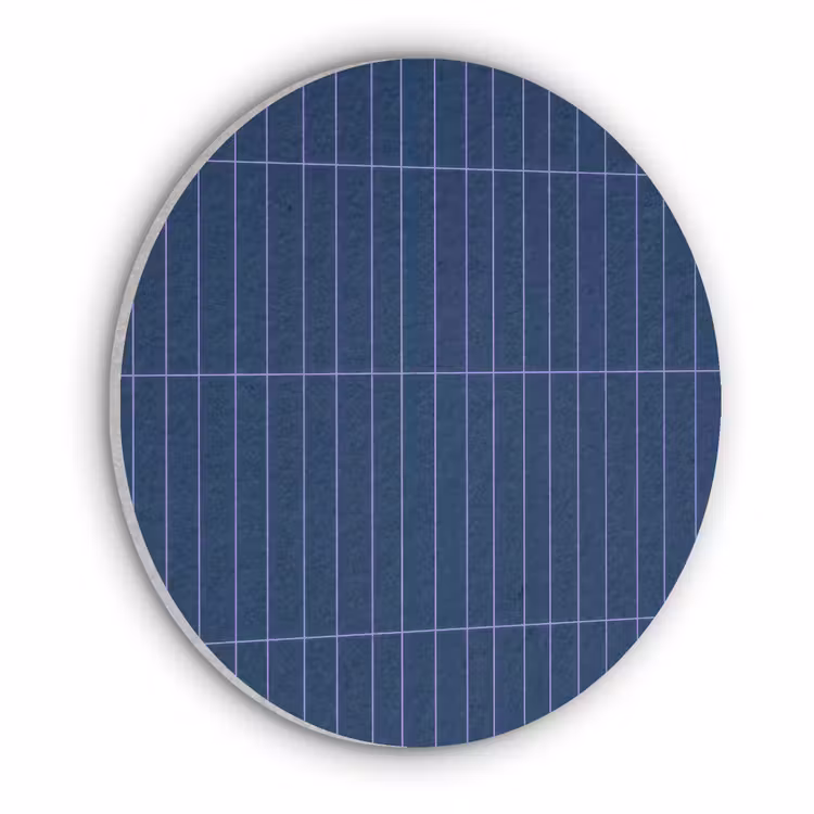 Tegels - Langwerpig - Blauw Akoestische PET Vilt - Rond klein 838 -3d