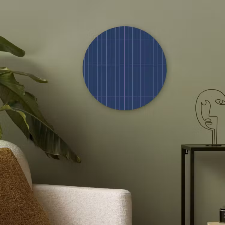 Tegels - Langwerpig - Blauw Akoestische PET Vilt - Rond klein 838 -sfeer2