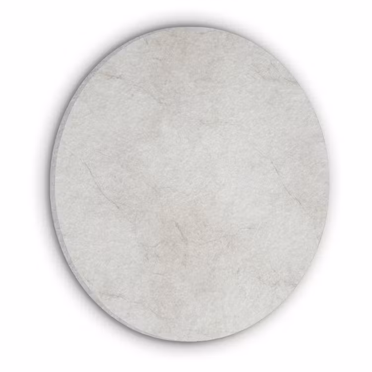 Grijs - Marmer - Aders Akoestische PET Vilt - Rond klein 838 -3d