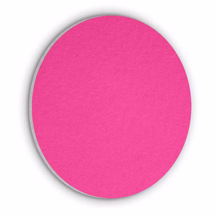 Hot - Fuchsia - Roze Akoestische PET Vilt - Rond klein 838 -3d