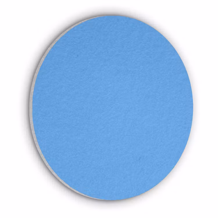 Bright - Azure - Blauw Akoestische PET Vilt - Rond klein 838 -3d