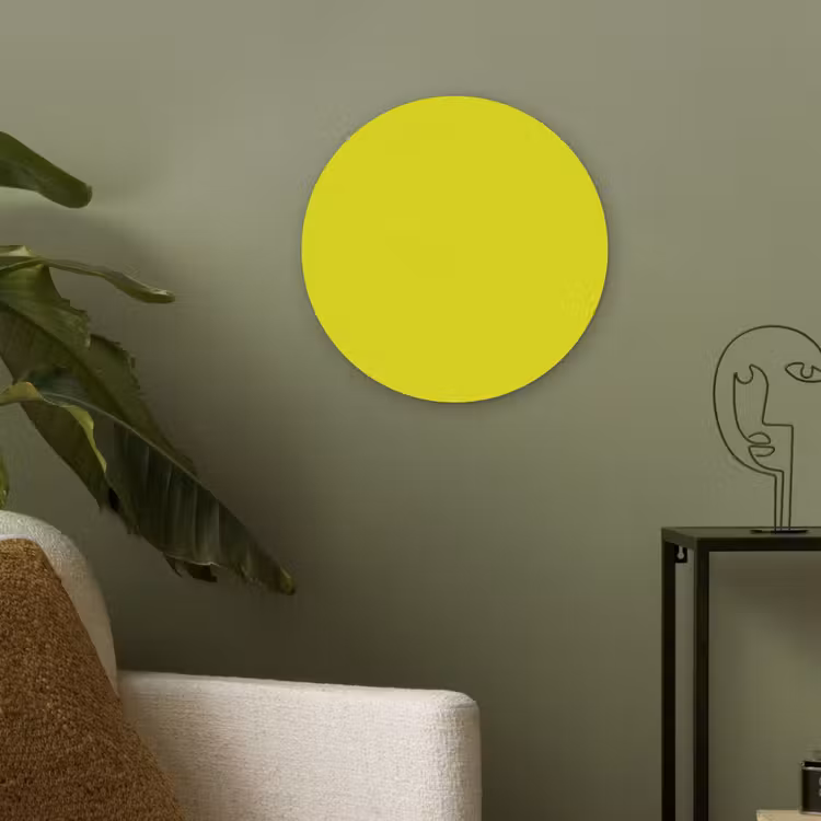 Bright - Canary - Geel Akoestische PET Vilt - Rond klein 838 -sfeer2
