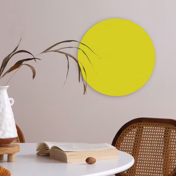 Bright - Canary - Geel Akoestische PET Vilt - Rond klein 838 -sfeer3
