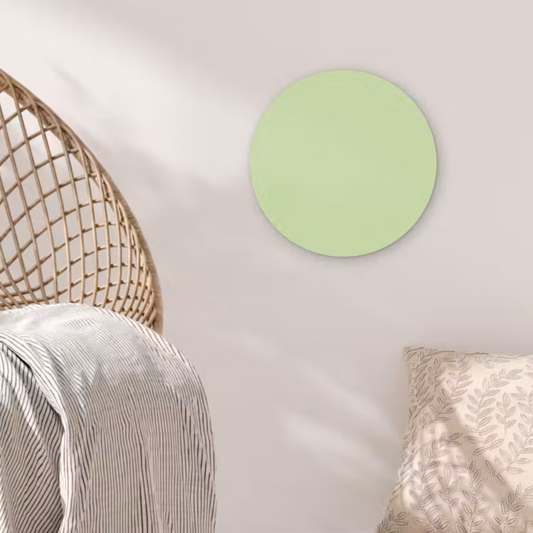 Light - Lime - Groen Akoestische PET Vilt - Rond klein 838 -sfeer4
