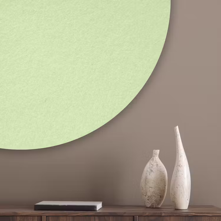 Light - Lime - Groen Akoestische PET Vilt - Rond klein 838 -sfeer5_closeup