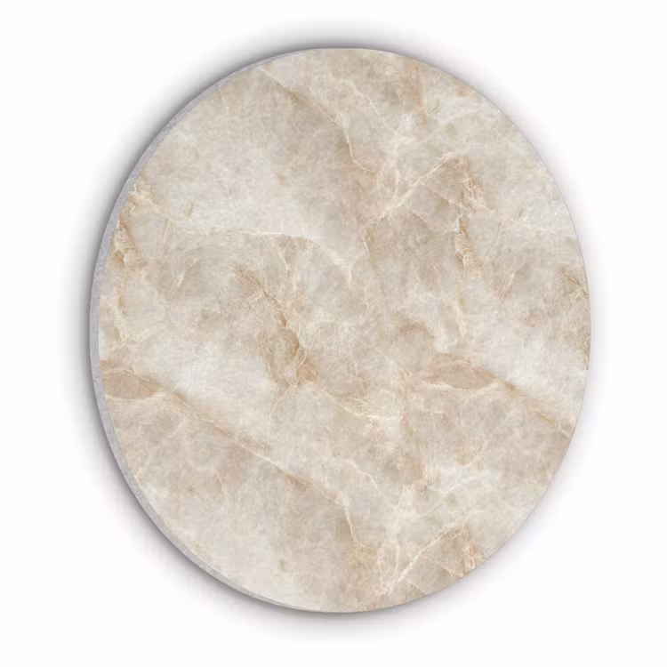 Lichtbeige - Onyx - Subtiel Akoestische PET Vilt - Rond klein 838 -3d