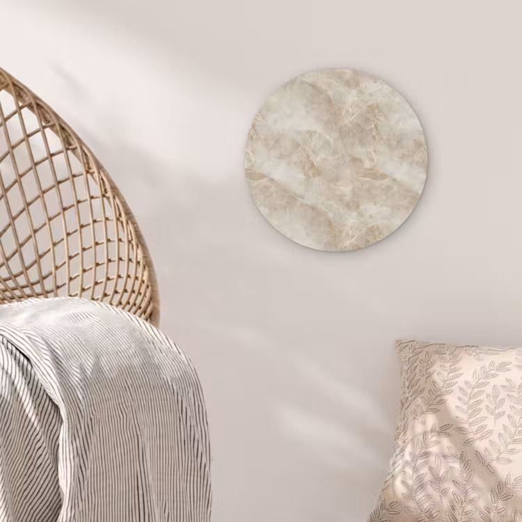 Lichtbeige - Onyx - Subtiel Akoestische PET Vilt - Rond klein 838 -sfeer4
