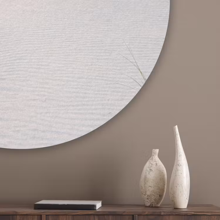 Horizon - Duinlandschap - Zand Akoestische PET Vilt - Rond klein -sfeer5_closeup