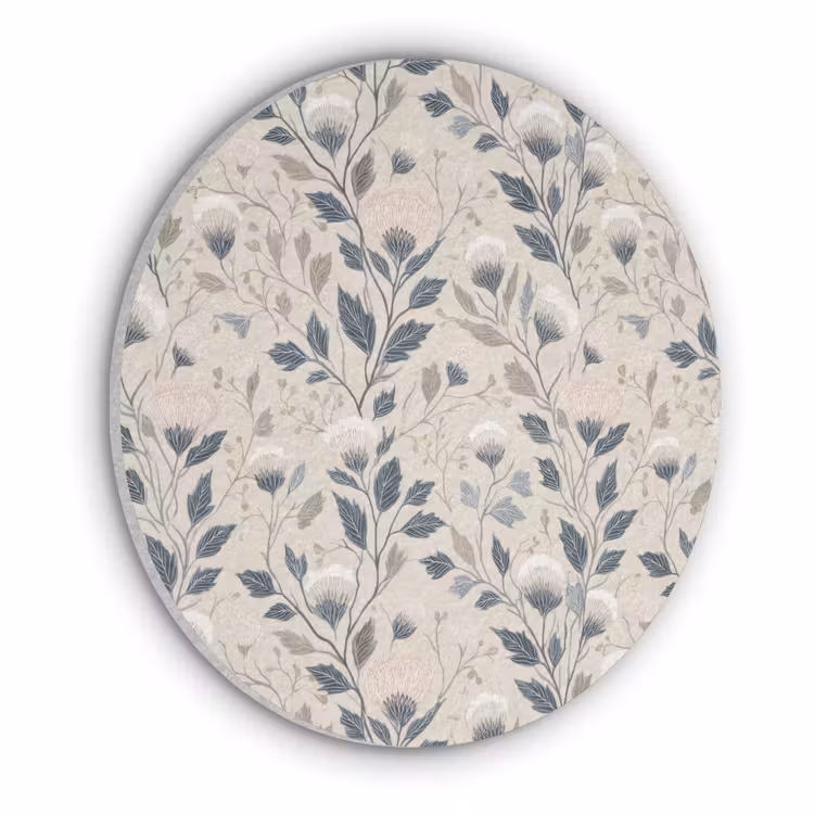 Klassiek - Botanisch - Kleurrijk Akoestische PET Vilt - Rond klein 838 -3d