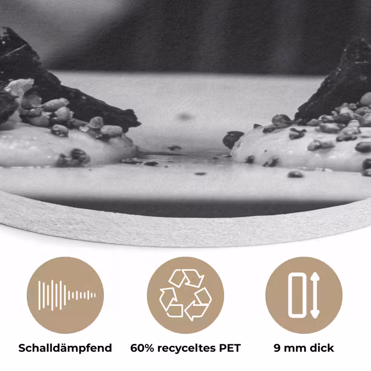 Chef - Garnering - Gerecht Akoestische PET Vilt - Rond klein -closeup_DE