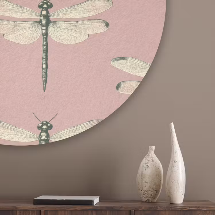 Lillibellen - Patroon - Roze Akoestische PET Vilt - Rond klein 838 -sfeer5_closeup