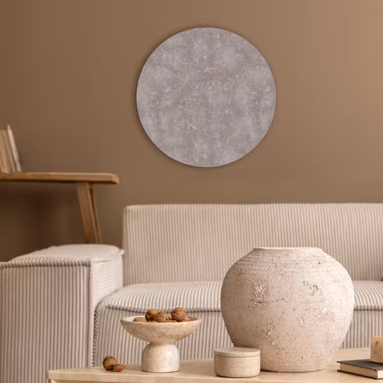 Marmer - Patroon - Mauve Akoestische PET Vilt - Rond klein 838 -sfeer1