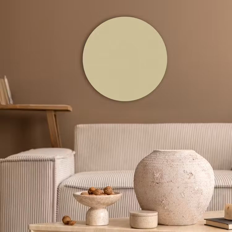Mellow - Touch - Geel Akoestische PET Vilt - Rond klein 838 -sfeer1