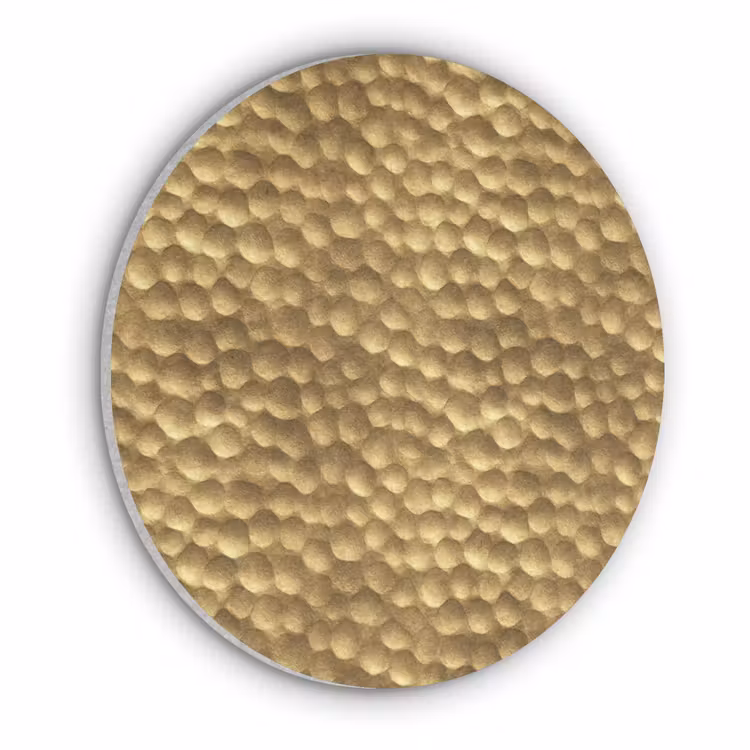 Metaal - Dynamisch - Goud Akoestische PET Vilt - Rond klein 838 -3d