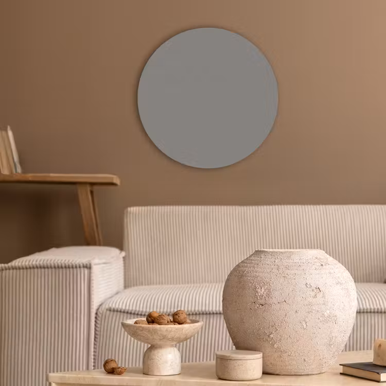Mineral - Grey - Grijs Akoestische PET Vilt - Rond klein 838 -sfeer1