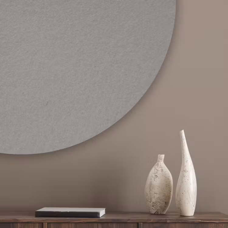 Mineral - Grey - Grijs Akoestische PET Vilt - Rond klein 838 -sfeer5_closeup