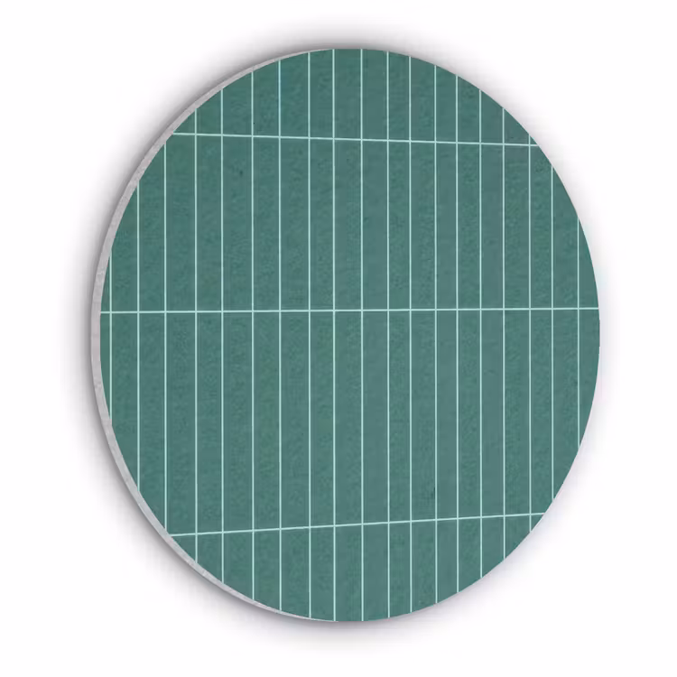 Patroon - Tegel - Saliegroen Akoestische PET Vilt - Rond klein 838 -3d