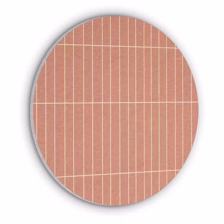 Patroon - Tegels - Terracotta Akoestische PET Vilt - Rond klein 838 -3d
