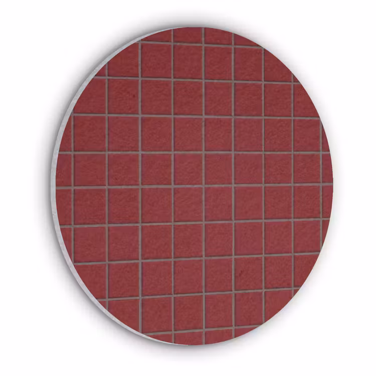Patroon - Tegels - Burgundy Akoestische PET Vilt - Rond klein 838 -3d