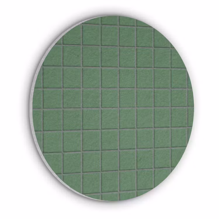 Patroon - Tegels - Groen Akoestische PET Vilt - Rond klein 838 -3d