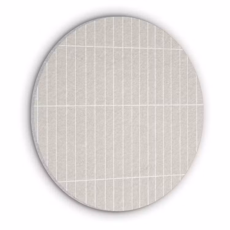 Patroon - Tegels - Zand Akoestische PET Vilt - Rond klein 838 -3d