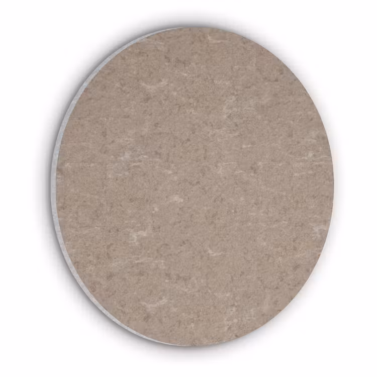 Patroon - Kalksteen - Beige Akoestische PET Vilt - Rond klein 838 -3d