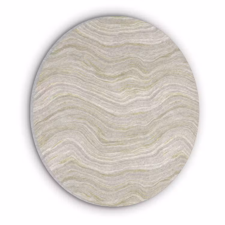 Patroon - Sereen - Groen Akoestische PET Vilt - Rond klein 838 -3d