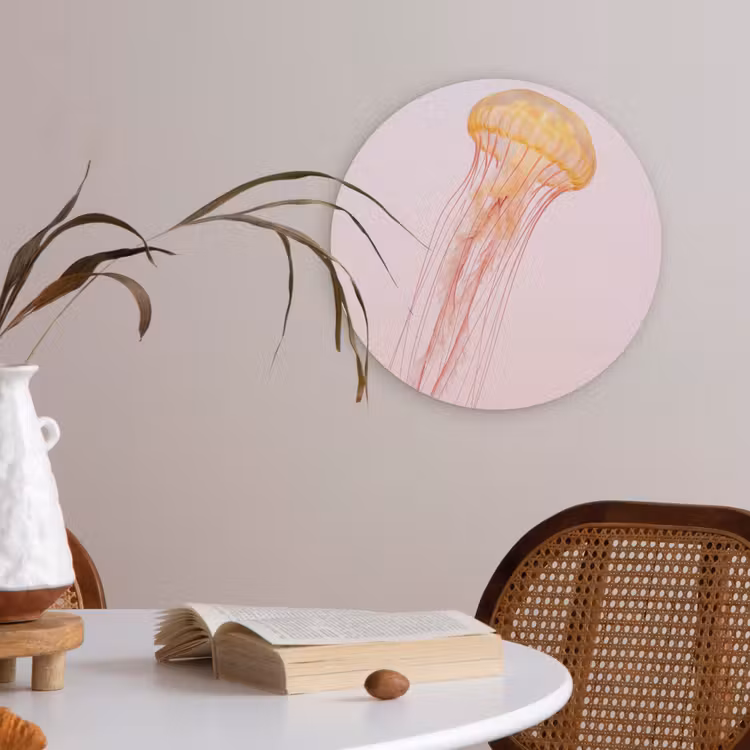 Sierlijk - Kwal - Roze Akoestische PET Vilt - Rond klein -sfeer3
